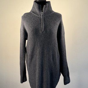 NWT HALF ZIP SWEATER DRESS MEDIUM